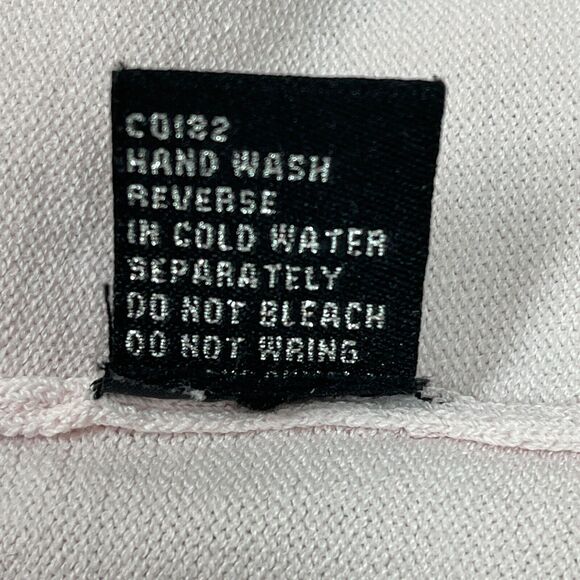 A. D. Originals Women's Top Medim Light Pink Sheer Rhinestones - Picture 11 of 11